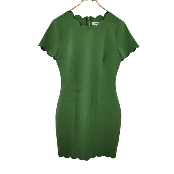 Likely Women's Green Scalloped Edge Dress Size‎ 6 Revolve - Picture 1 of 8